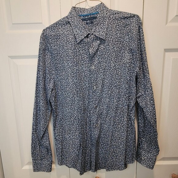 PERRY ELLIS FLORAL SHIRT SZ L MEN'S - Picture 3 of 13